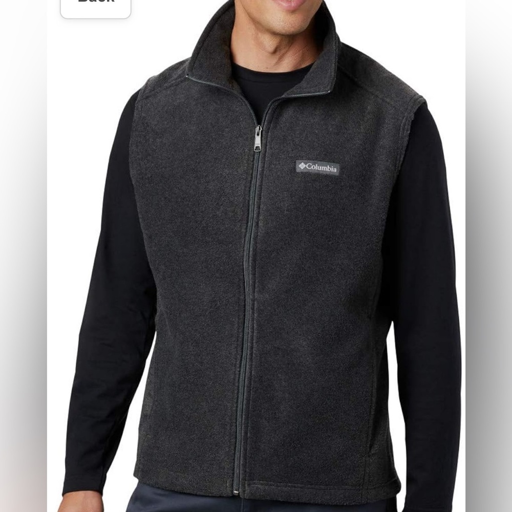 Men’s Columbia Vest - Sz S - Charcoal Heather